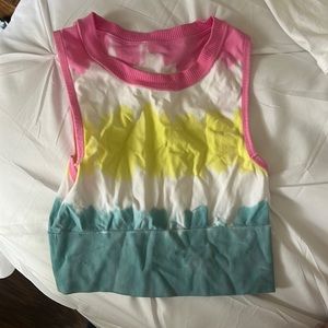 Cute tie dye athletic top
